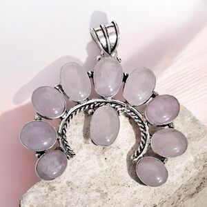 PINK QUARTZ NAJA PENDANT